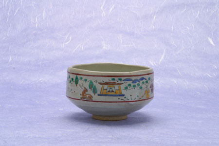 奈良絵茶碗